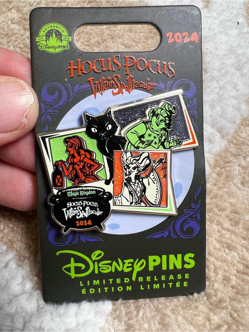 Disney Mickey’s Not So Scary 2024 Hocus Pocus Villain Spelltacular Pin